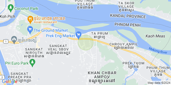 Carte de Preaek Thmei, Chbar Ampov, Phnom Penh