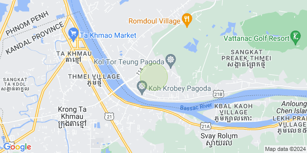 Carte de Preaek Thmei, Chbar Ampov, Phnom Penh
