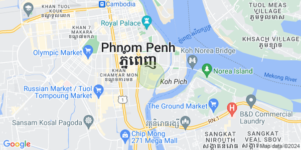 แผนที่ โตนเลบาสัก, จัมการมอน, พนมเปญ