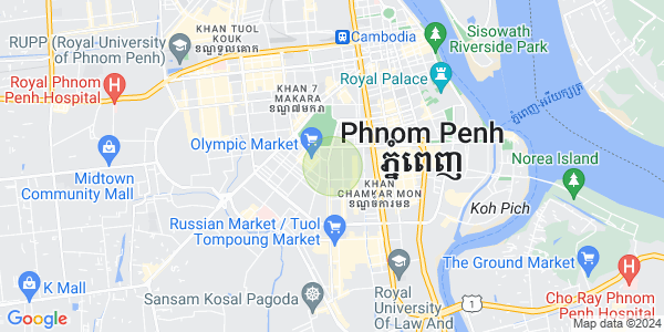 Mapa: Olimpijski, Boeng Keng Kang, Phnom Penh