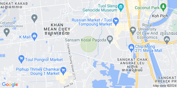 Map of Stueng Mean chey 2, Meanchey, Phnom Penh