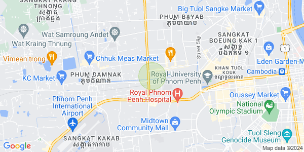 Carte de Khmuonh, Sen Sok, Phnom Penh