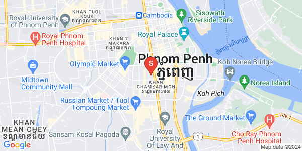 Mapa: BKK 2, Boeng Keng Kang, Phnom Penh