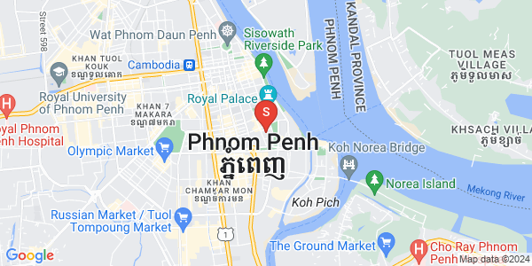 四臂湾分区, 隆边区, 金边地图