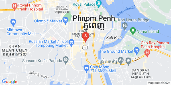 Map of BKK 1, Boeng Keng Kang, Phnom Penh
