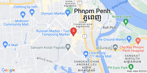 Mapa: Toul Tum Poung 1, Chamkarmon, Phnom Penh