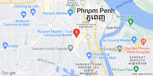 Mapa: Toul Tum Poung 1, Chamkarmon, Phnom Penh