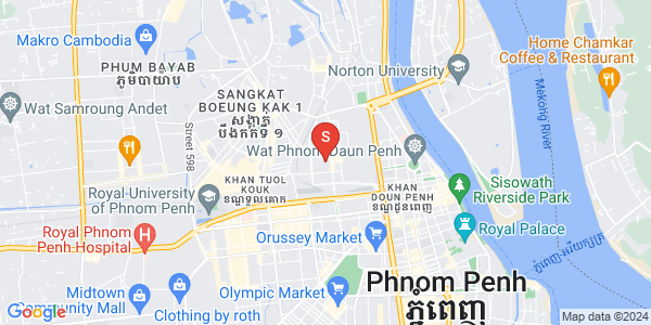 Map of R8, Srah Chak, Daun Penh, Phnom Penh