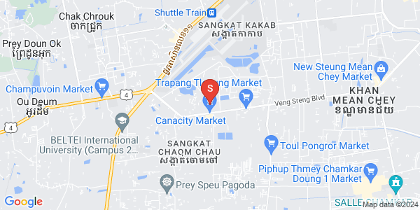 Mapa: Chaom Chau 1, Por Sen Chey, Phnom Penh
