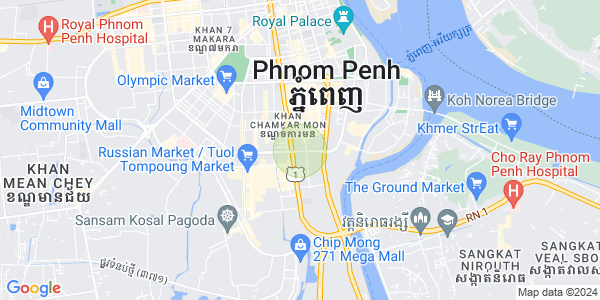 万景岗1分区（BKK1), 波哥堪, 金边地图