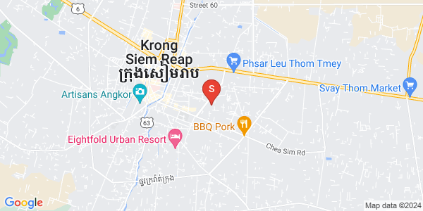 Map of Svay Dankum, Siem Reap