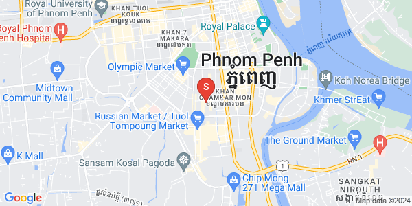 万景岗3分区（BKK3), 波哥堪, 金边地图