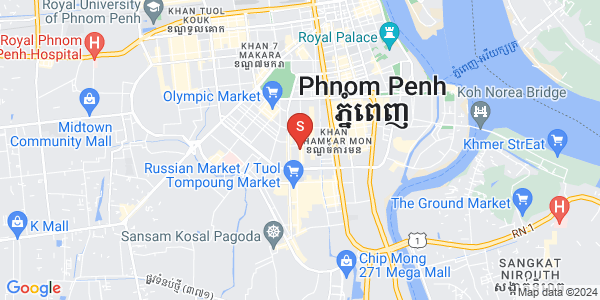 万景岗3分区（BKK3), 波哥堪, 金边地图