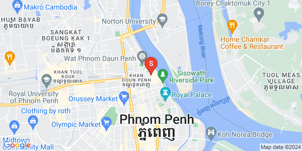 Carte de Phsar Chas, Daun Penh, Phnom Penh