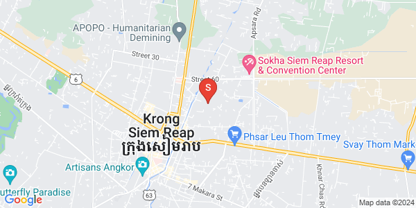 Sla Kram 分区, 暹粒地图