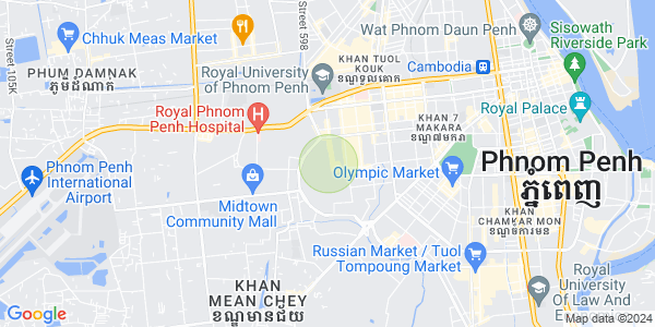Mapa: Tuek L'ak 2, Toul Kork, Phnom Penh
