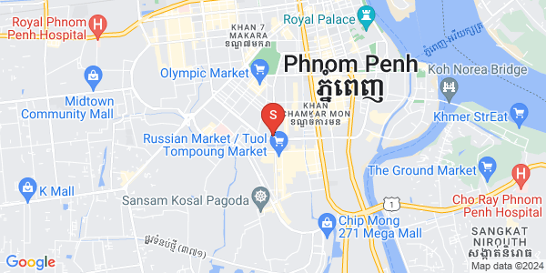 Carte de BKK 1, Boeng Keng Kang, Phnom Penh