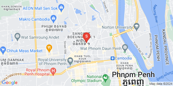 万谷湖1分区, 堆谷区, 金边地图