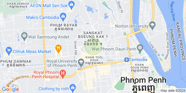 万谷湖1分区, 堆谷区, 金边地图