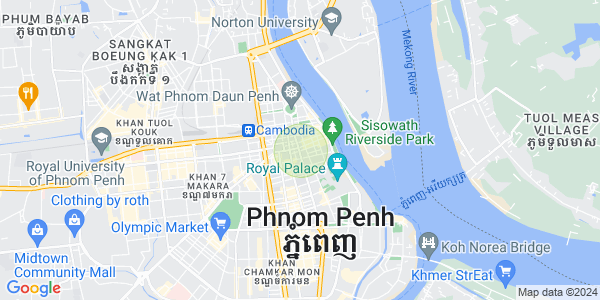 Mapa: Chakto Mukh, Daun Penh, Phnom Penh