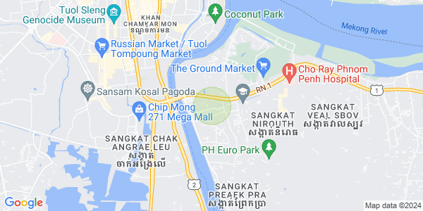 Nirouth分区, 铁桥头区, 金边地图