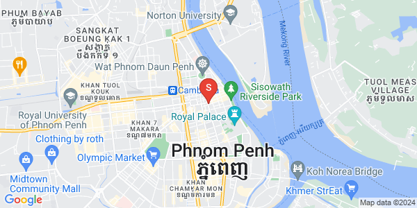 Mapa: Srah Chak, Daun Penh, Phnom Penh