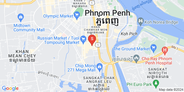 Map of Boeung Trabek, Chamkarmon, Phnom Penh