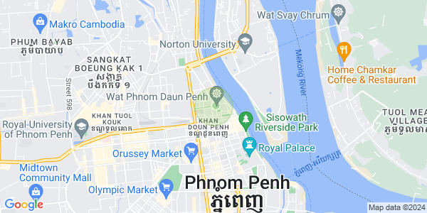 四臂湾分区, 隆边区, 金边地图