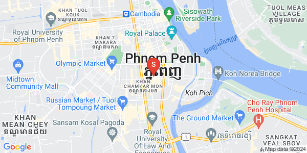 BKK 1, ボンケンコン, プノンペンの地図