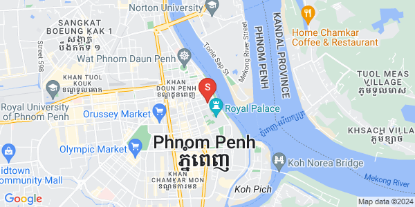 Carte de Phsar Kandal I, Daun Penh, Phnom Penh