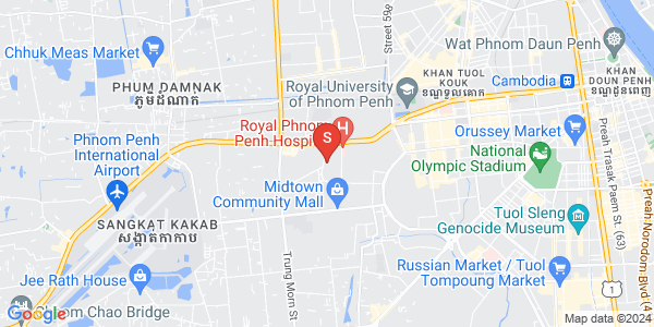 Mapa: Ou Baek K'am, Sen Sok, Phnom Penh