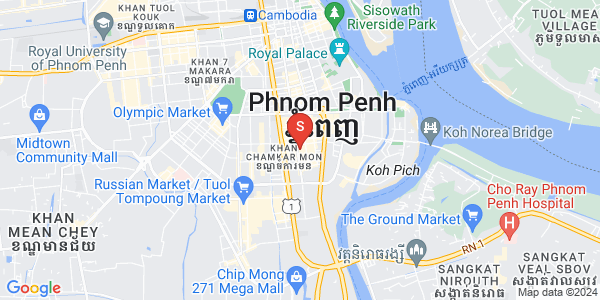 Mapa: BKK 1, Boeng Keng Kang, Phnom Penh