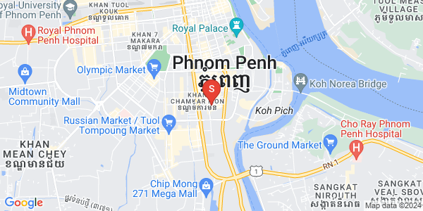 Mapa: BKK 1, Boeng Keng Kang, Phnom Penh