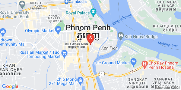 แผนที่ โตนเลบาสัก, จัมการมอน, พนมเปญ