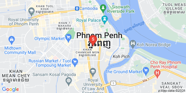 Mapa: BKK 1, Boeng Keng Kang, Phnom Penh