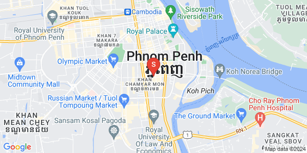 万景岗1分区（BKK1), 波哥堪, 金边地图