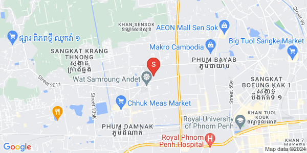 Carte de Krang Thnong, Sen Sok, Phnom Penh
