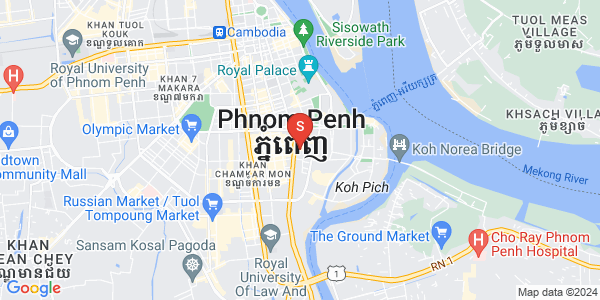 万景岗1分区（BKK1), 波哥堪, 金边地图