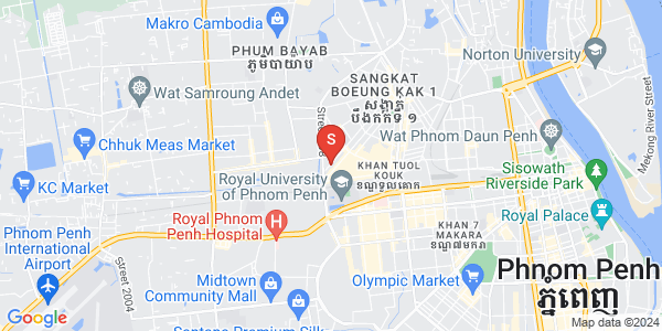 Mapa: Boeung Kak 2, Toul Kork, Phnom Penh