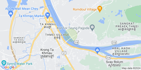 Map of Preaek Thmei, Chbar Ampov, Phnom Penh