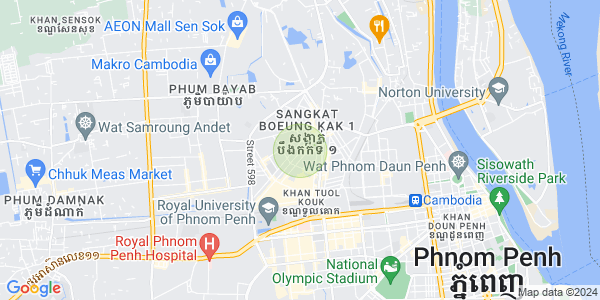 万谷湖1分区, 堆谷区, 金边地图