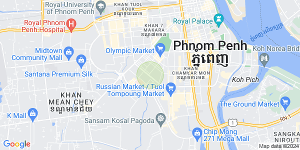 Tumnob Tuek镇, 波哥堪, 金边地图