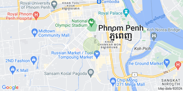 Mapa: Toul Svay Prey 2, Boeng Keng Kang, Phnom Penh
