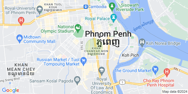BKK 3, ボンケンコン, プノンペンの地図