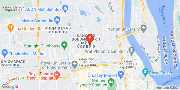 Map of Boeung Kak 1, Toul Kork, Phnom Penh