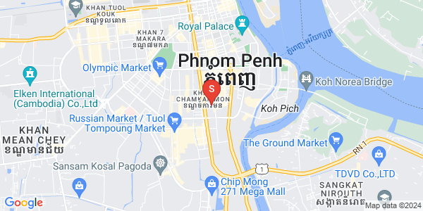 Mapa: BKK 2, Boeng Keng Kang, Phnom Penh