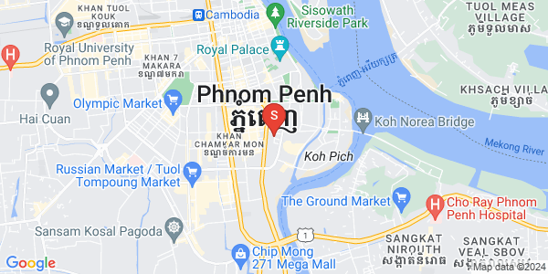 万景岗2分区（BKK2), 波哥堪, 金边地图