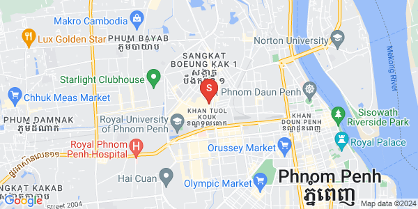 Carte de Tuek L'ak 1, Toul Kork, Phnom Penh