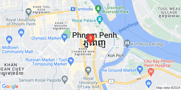 Map of BKK 1, Boeng Keng Kang, Phnom Penh