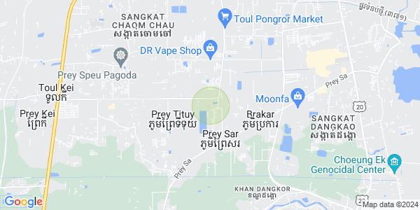 Mapa: Prey Sa, Dangkao, Phnom Penh